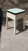 Tabouret à cirage en bois et formica, années 60