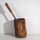 Large antique wabi-sabi style mortar and pestle (c.1920) #78