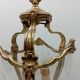 Lanterne bronze doré & verre galbé de style Louis XV / Rococo