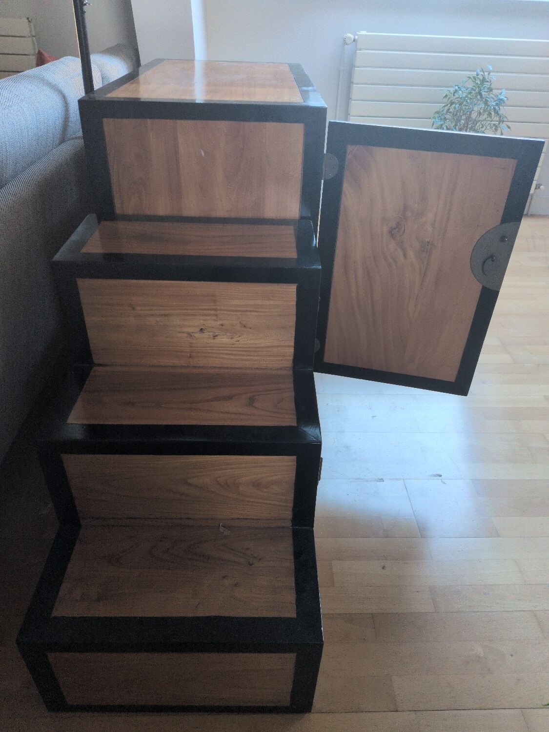 Japanese stair furniture "Kaidan Tansu" – 3 modules – Double-sided