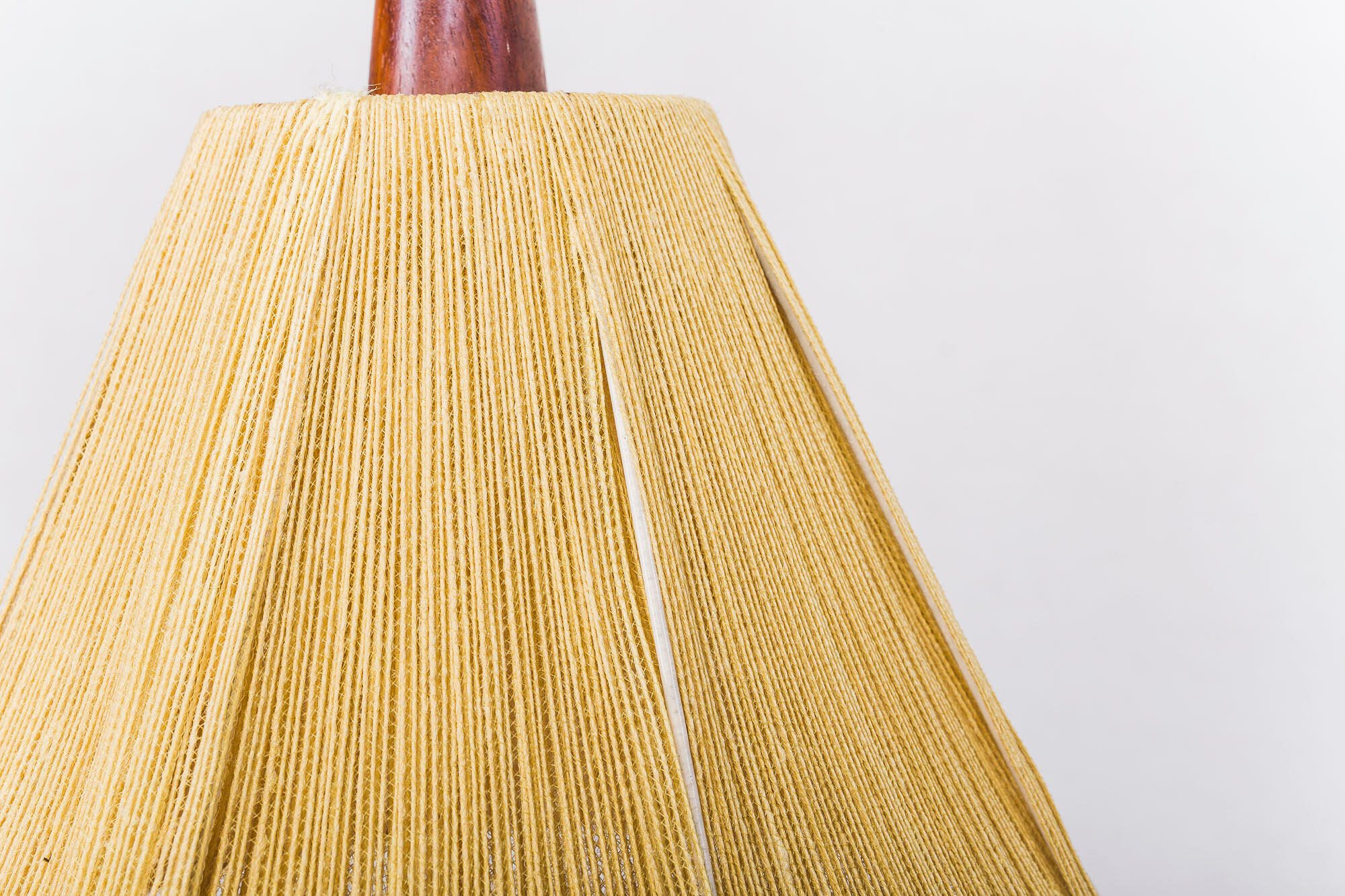 raffia pendant lamp from Temde, 1960s