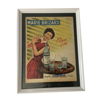 Authentic plastic advertising poster a4 under plastic frame 33x43