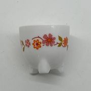 Set/lot of arcopal france egg cups, scania, vintage, flowers
