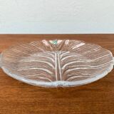Vintage Swedish glass plate Eden by Orrefors, 1970s.