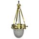 Viennese Secession Suspension in Brass attributed to Kolo Moser & Jutta Sika