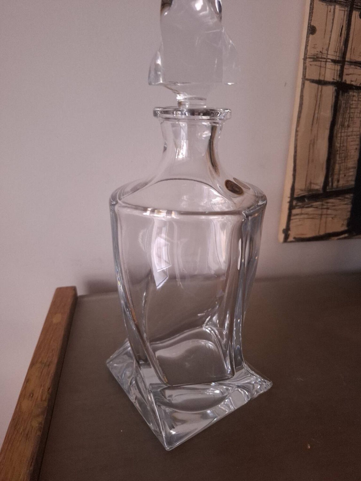 Bohemian crystal carafe (in box)