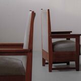 Pair of Art Deco armchairs – Amsterdam School, circa 1930