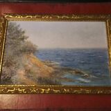 Peinture à l'huile originale "La mer tranquille"