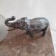 Lamp from the 20, elephent and globe on marble