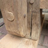 Massive wooden workbench