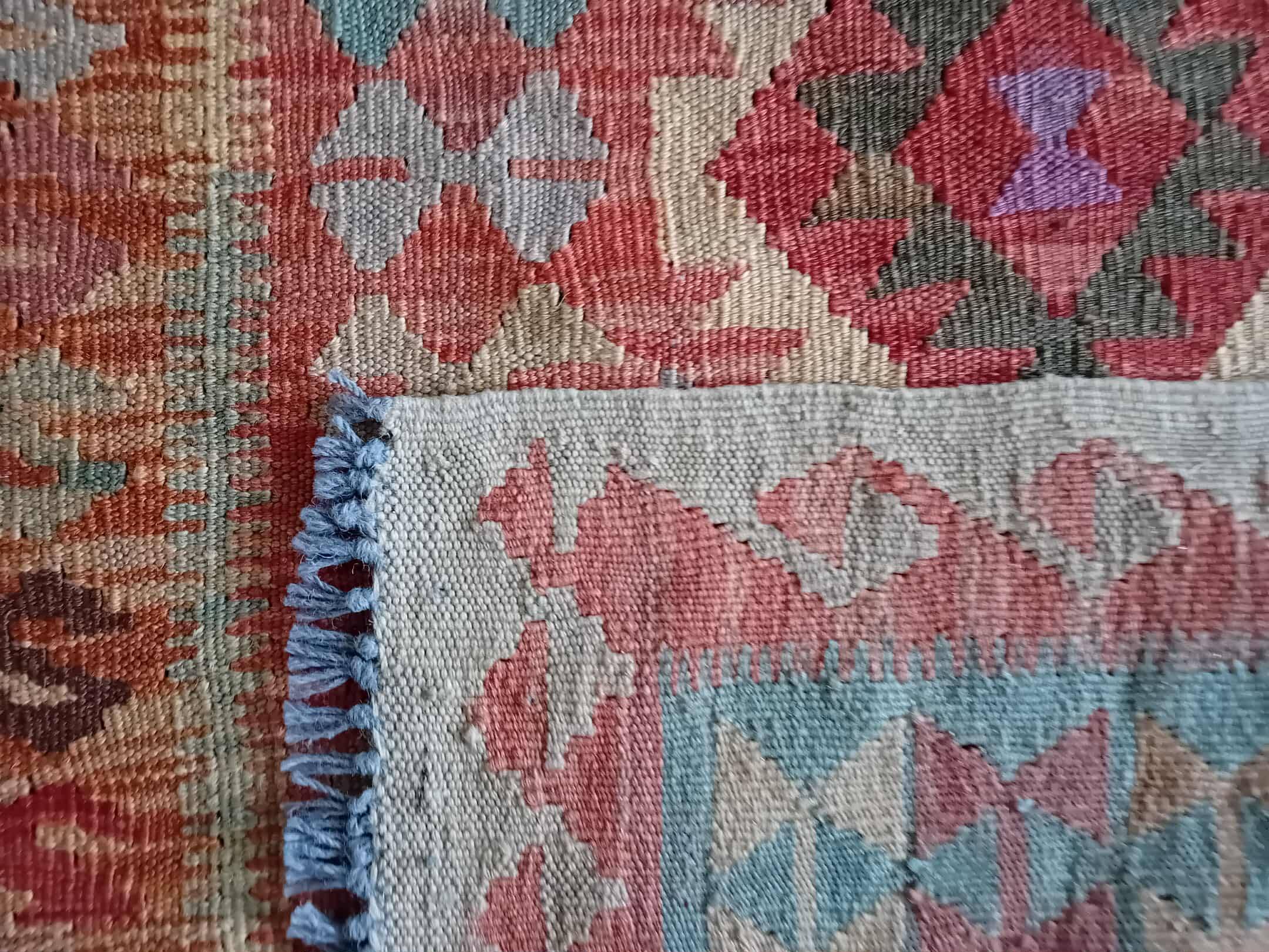 Kilim Afghan fait main 220x118cm
