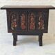 Arts of México Spanish colonial carved  painted console / sideboard, 1940s