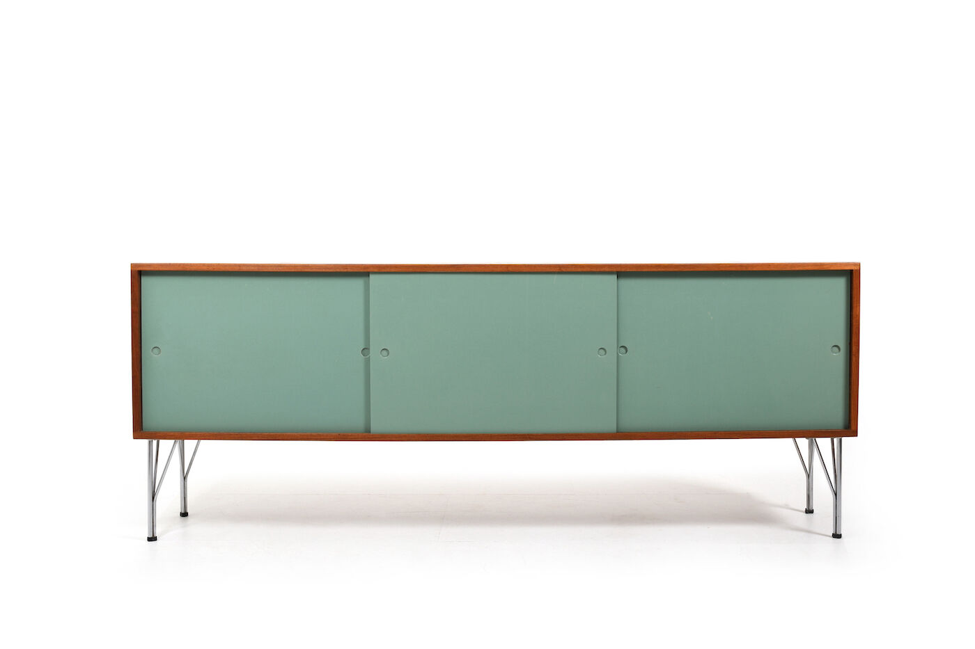 Heinrich Roepstorff Teak and Colored Doors Sideboard 1950s