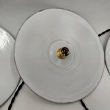 Enameled sheet metal pendant lights