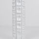 Large White Relief Op Art Porcelain Vase Rosenthal Germany, 1960s