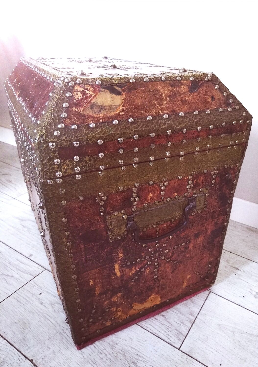 Syrian leather trunk