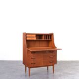 Secrétaire en teck danois du milieu du siècle par Gunnar Nielsen pour Tibergaard, années 1960.