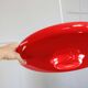 Space-Age Saucer Pendant in Red Plexiglas from Guzzini, 1960s