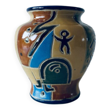 Multicolored vase