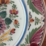 Delfts Polychrome plate with bird of paradise