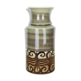 Green ceramic vase, frieze décor
