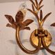 Set von 2 vergoldete Hollywood-Regency Wandlampen, Italien, 1950-70e