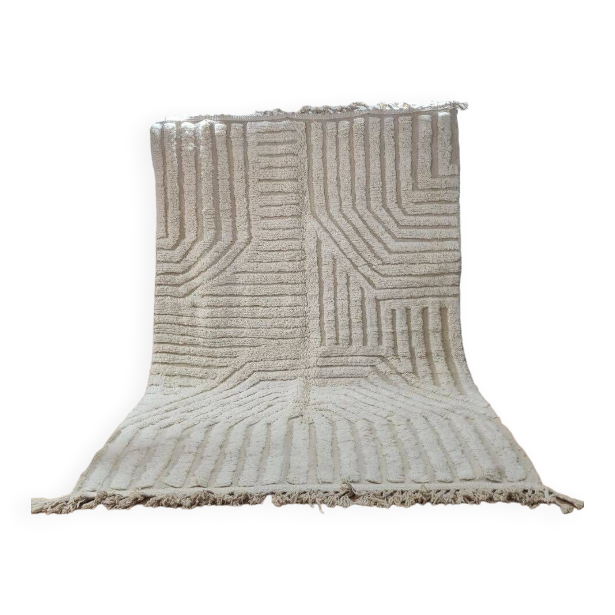 Handmade wool Berber rug 300X200 cm