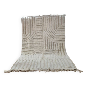 Handmade wool Berber rug 300X200 cm