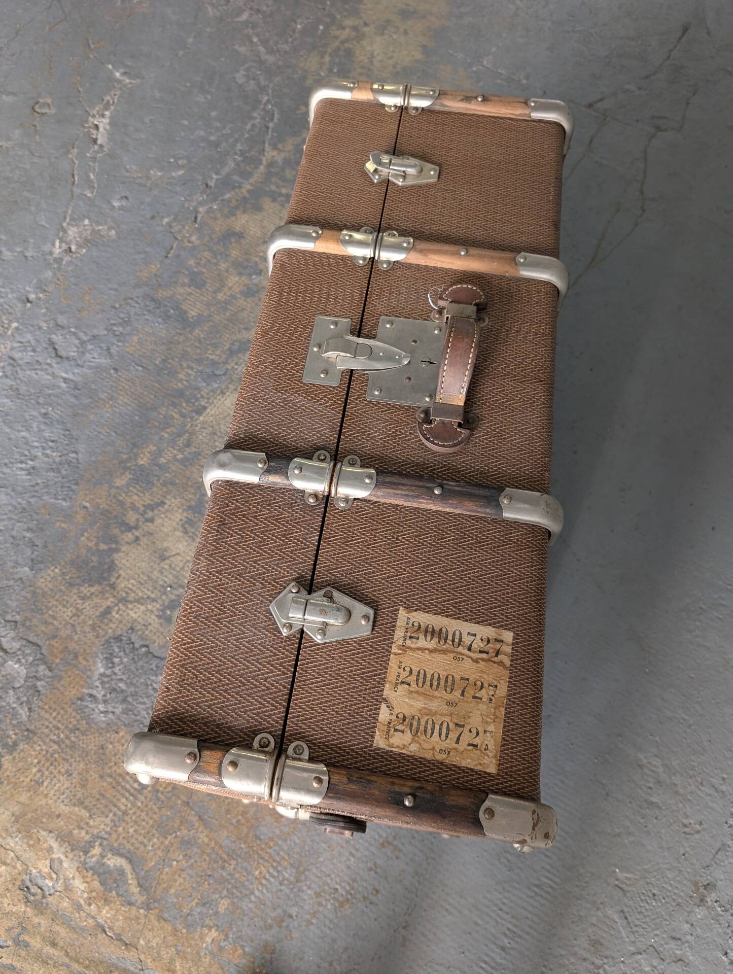 Antique travel trunk