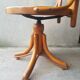 Fauteuil Thonet pivotant en bois