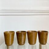 Set of 4 sandstone cups