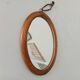 Mini antique walnut mirror from the 19th century.