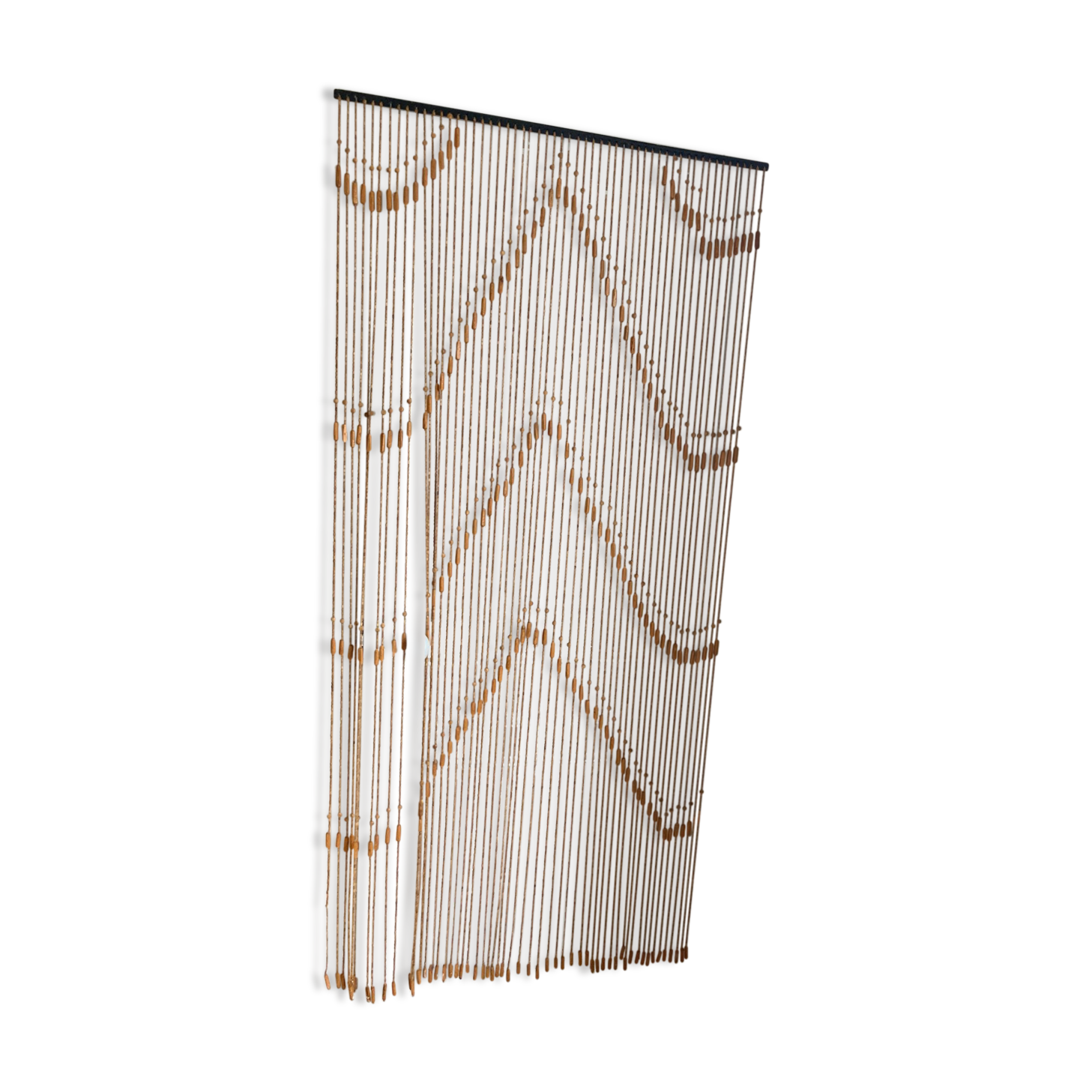 Vintage wood beads curtain
