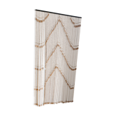 Vintage wood beads curtain