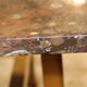 Black stone coffee table foot brass 70s
