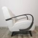 Fauteuil blanc par Jindrich Halabala, années 1940