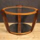 Table basse italienne en bois et verre, années 60