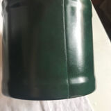 Ice bucket 1970 green leather
