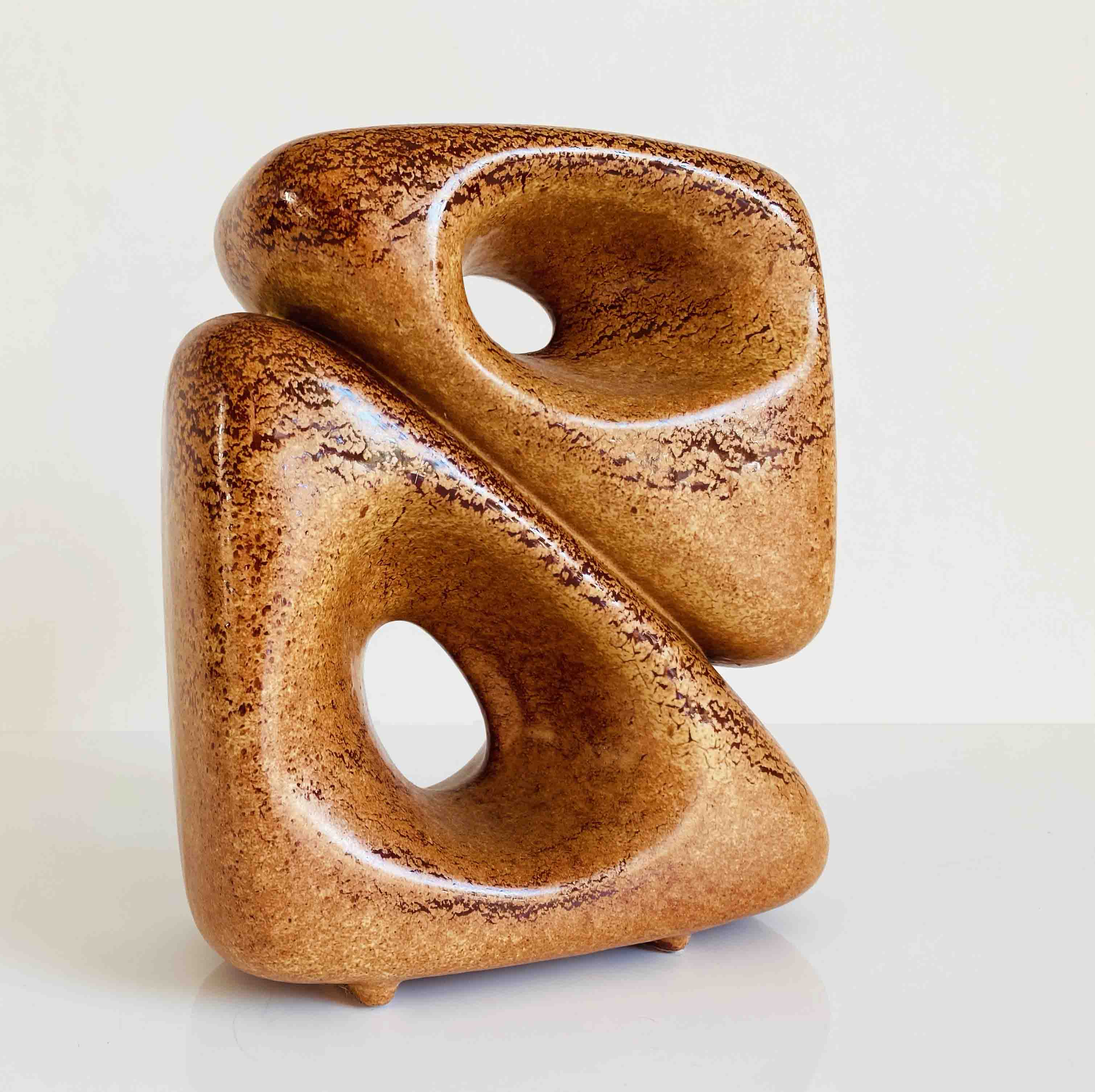 Ceramic Space Age vase by Roberto Rigon, Italy 70s