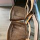 Paire de chaises anciennes fin XXe cannage