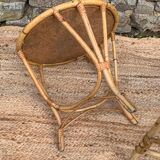 Rattan living room, set of 2 armchairs and a coffee table