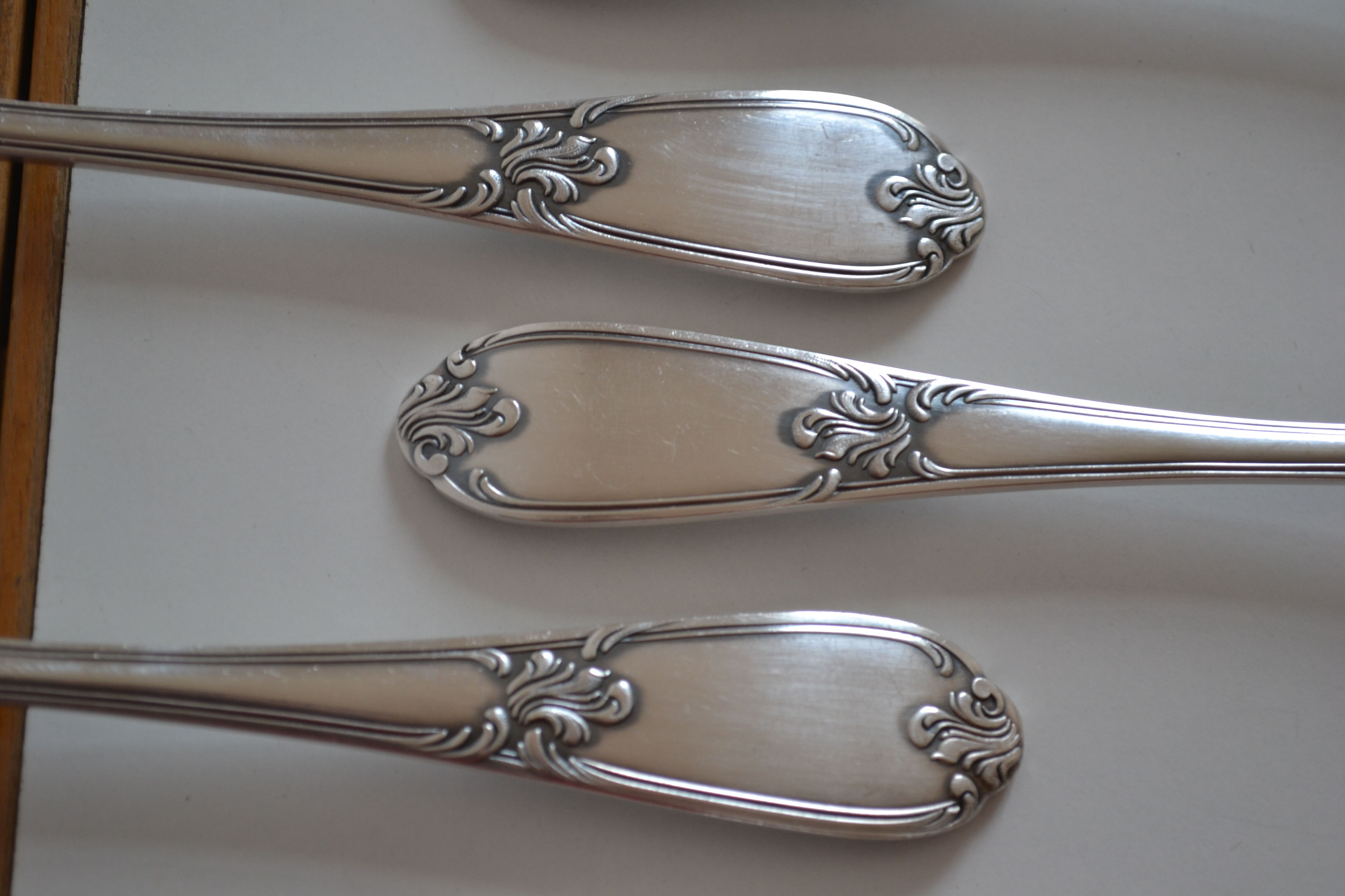 12 metal argente orfevre frionnet french table forks