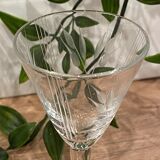 Set de 6 verres à liqueur en verre gravé