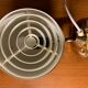 Pair of Danish brass wall lamps by Knud Christensen 1970