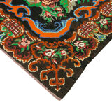 Handmade Vintage Moldovan Black Kilim 197 cm x 274 cm - 23367