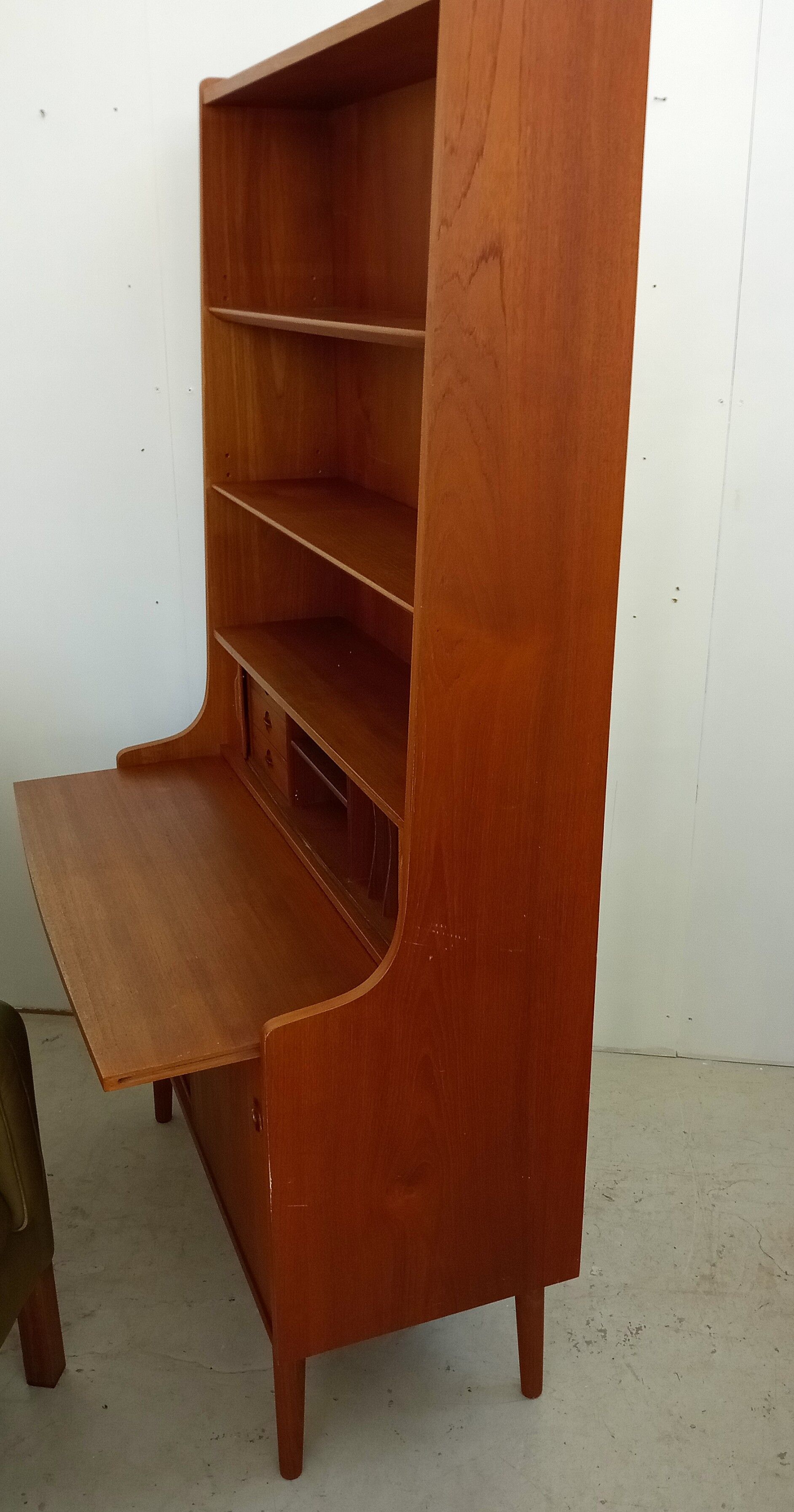 Secretary desk in teak by Johannes Sorth for BM mobler, denmark, 60s