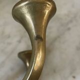 Solid Brass Brutalist Chandelier