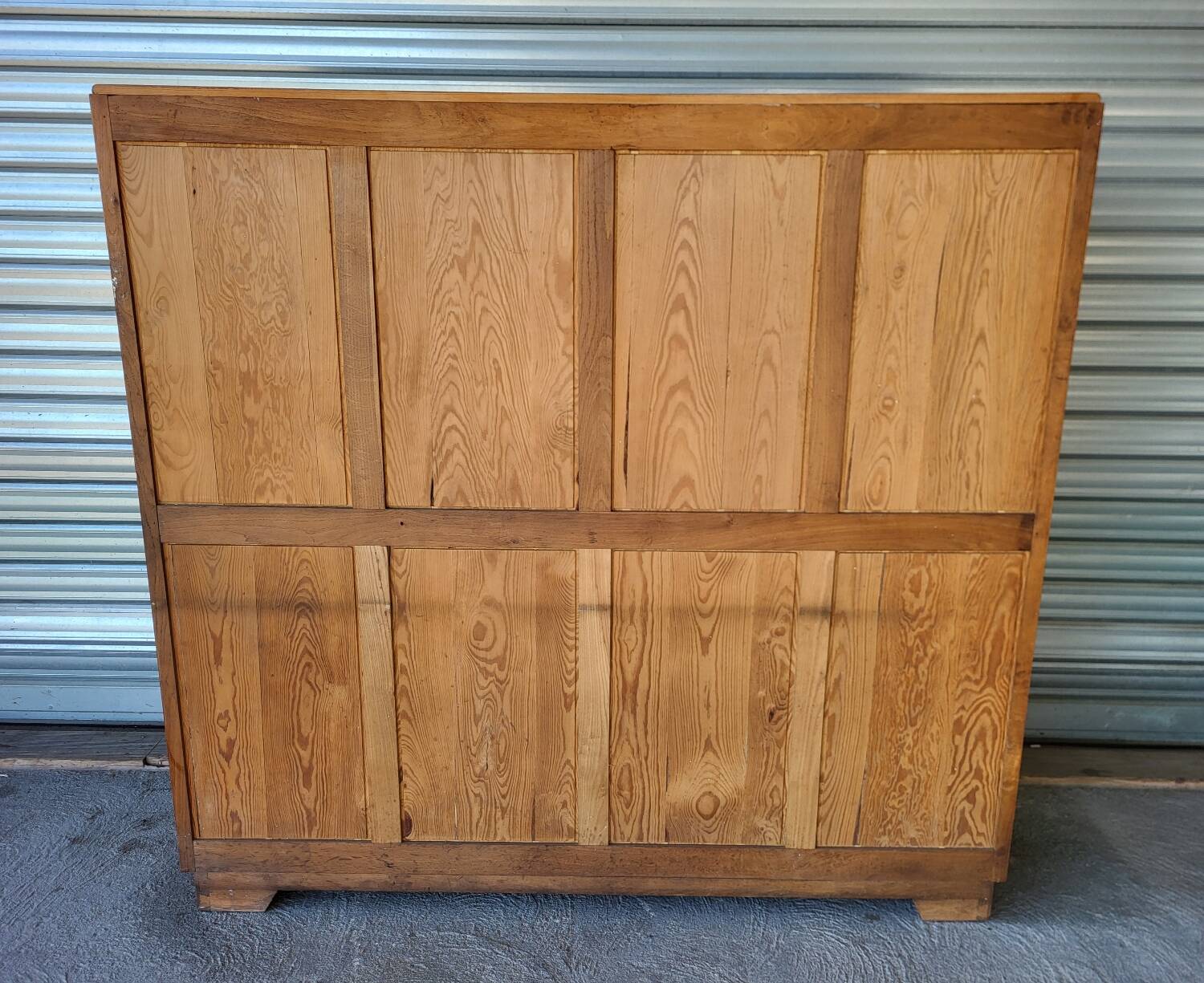 Authentique grand meuble rangement classeur Vintage en bois massif