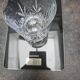 5 anciens verres à whisky en cristal taillé – belle qualité