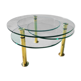 Glass coffee table